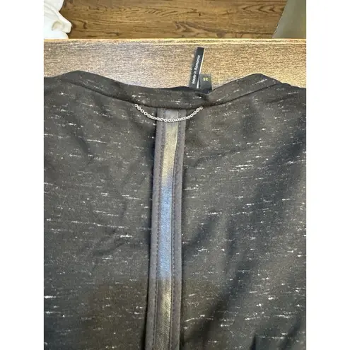 The Kooples Dress Womens Size 36 Sport Zip Front Short Sleeve Leather Contrast