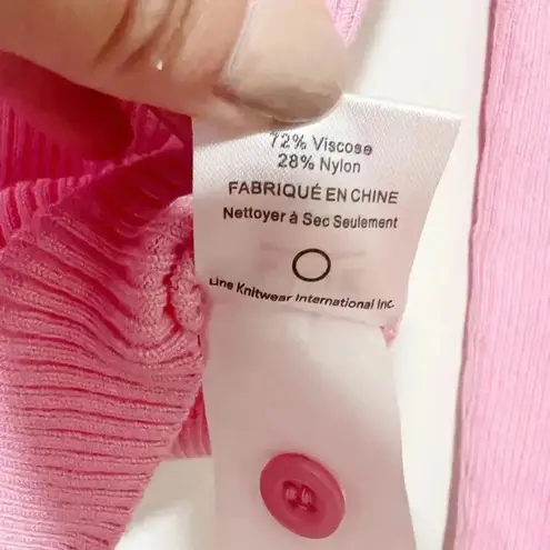 LINE Hadley Turtleneck Sweater in Barbie Pink Small