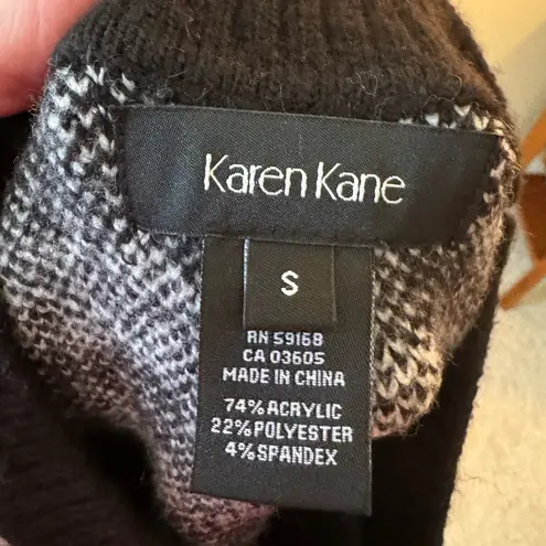 Karen Kane Berry Mountain Zebra Striped Sweater NWT