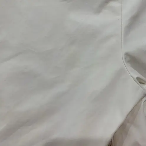 Lafayette 148 Size 0 Manhattan Pants Flat Front High Lo Ankle White Trousers