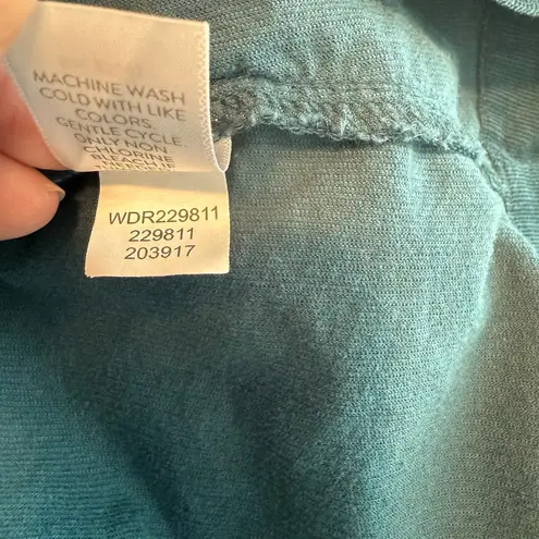 J. Jill Corduroy Shirt Dress Sz LG Forest Green Button Up Roll Tab Pockets Teach