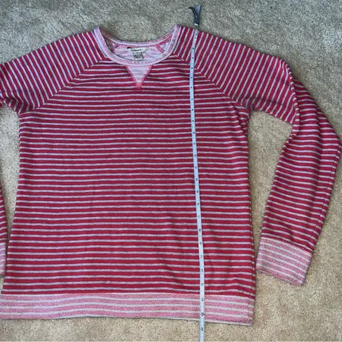 G.H. Bass Women’s Gray & Red Striped Sweatshirt