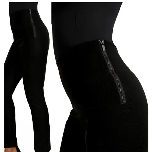 Good American  The Croc Exec Pants High Rise In Black‎ Size (5) 2X