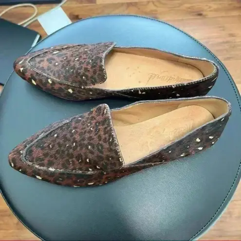 Madewell  The Frances Skimmer in Painted Leopard Calf Hair Size 8