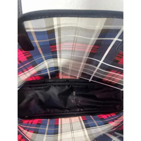 Tommy Hilfiger Vintage  Clear Plaid Flannel Tote Hand Bag Y2K