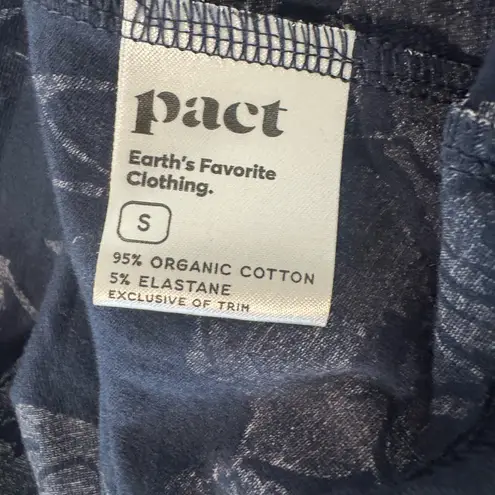 Pact Fit And Flare Crossover Floral Print Dress Blue V
Neck Organic Cotton Small