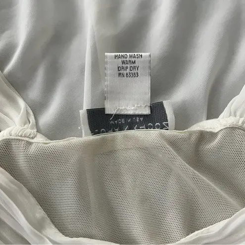 Flora Nikrooz Pleated Bust Sheer Night Gown, Sz M