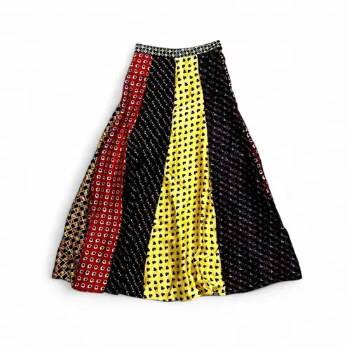 Patterned Maxi Skirt Multiple Size XS