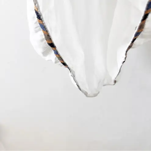 Johnny Was Georgette Embroidered Boho Mini Dress