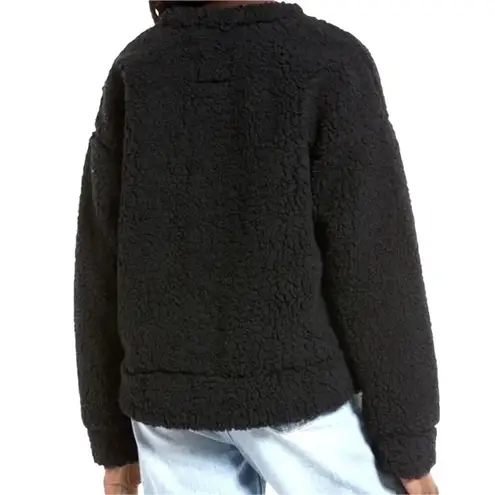Thread & Supply | NWT | Small | Black Crewneck Teddy Bear Sherpa Fleece Pullover