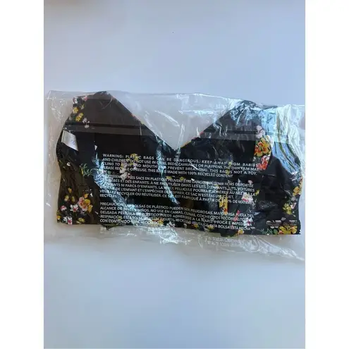 Aerie Size L OFFLINE by  Goals Plunge Sports Bra in True Black