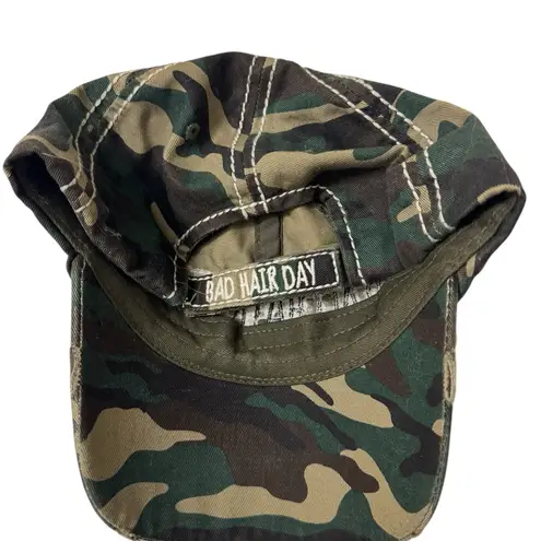 Women’s Bad Hair Day Camo Hat Green