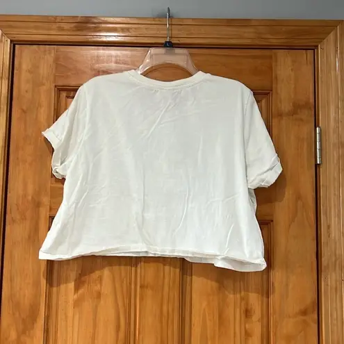 La Luna Human Kind Be Both Cropped Tee Shirt XL