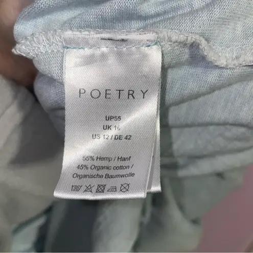 Poetry Shawl Collar Maxi Dress Women Size 12 Sustainable Minimalist Quiet Luxury