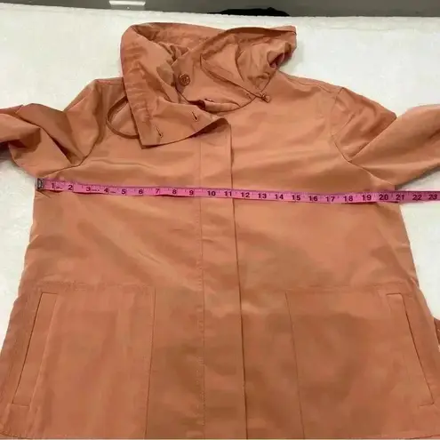 St. John Cowl Neck Zip Front Jacket Lightweight Coral Rose Women's Medium