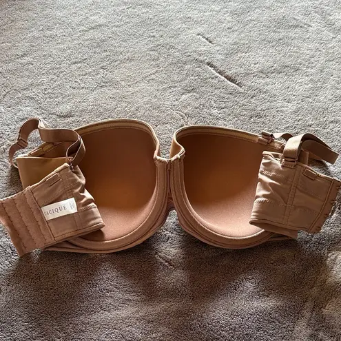 Cacique Nude Bliss Multi Wear Full Coverage Bra Strapless Racer Back Adj Straps