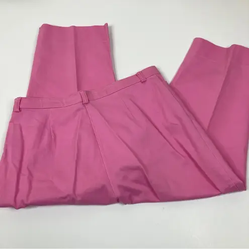 Erik Stewart Vintage Bubblegum Pink Straight Leg Crop Pants Cotton Womens 12
