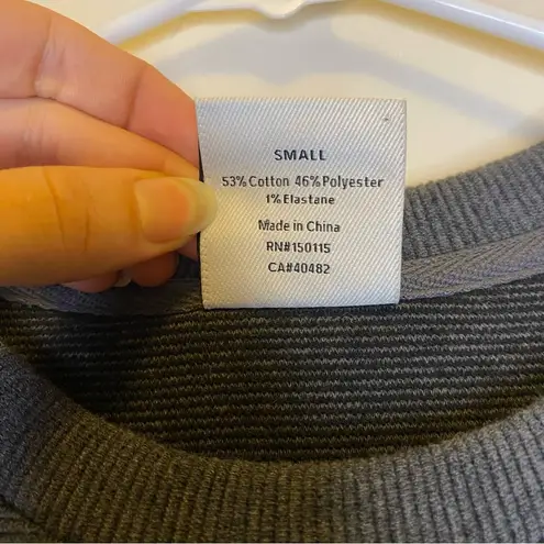 Varley Albret Long Sleeve Side Zipper Mini Dress Charcoal Marl Gray Sz Small