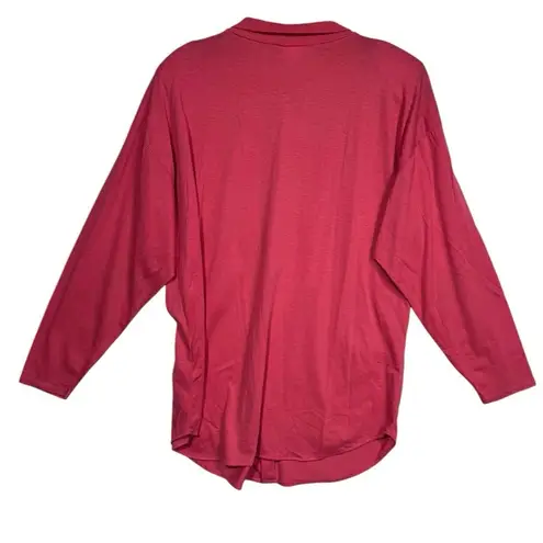 Hunt Club Vintage Y2K Red Long Sleeve Tunic Button Up Shirt Women's Size Large - Image 2