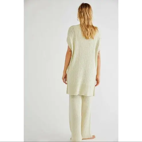 Free People  OCEAN DRIVE SWEATER SET TUNIC TOP & PANT SET