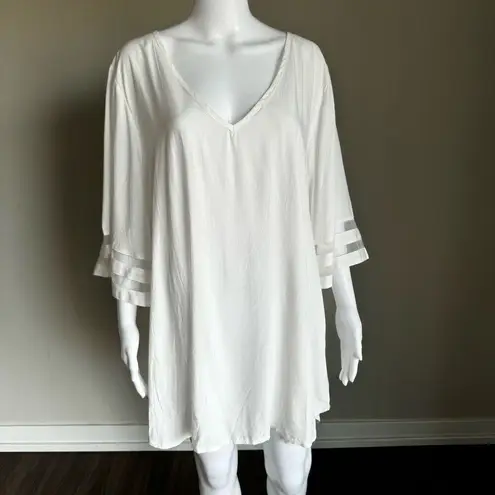 White Belle Sleeve V