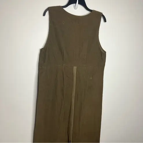 Flax by Jeanne Engalhart corduroy jumper dress size small