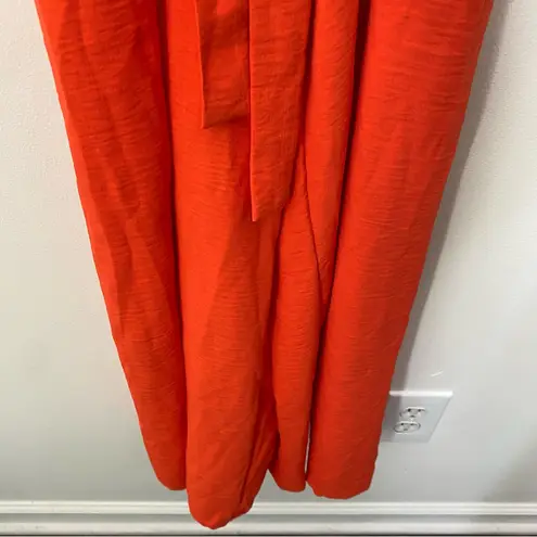 MSK Jumpsuit Orange Crop Wide Leg M Size M