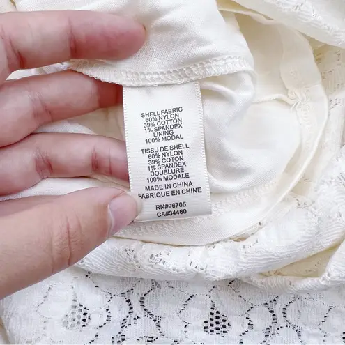 Rebecca Taylor • Lace Maxi Skirt cream New Ivory flowy slit crochet beach summer