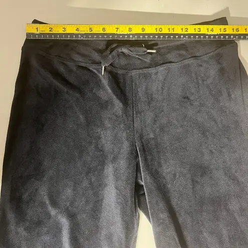 Coolibar Beach Velour Pants Women Small Black Pull On Drawstring UPF 50 Wide Leg