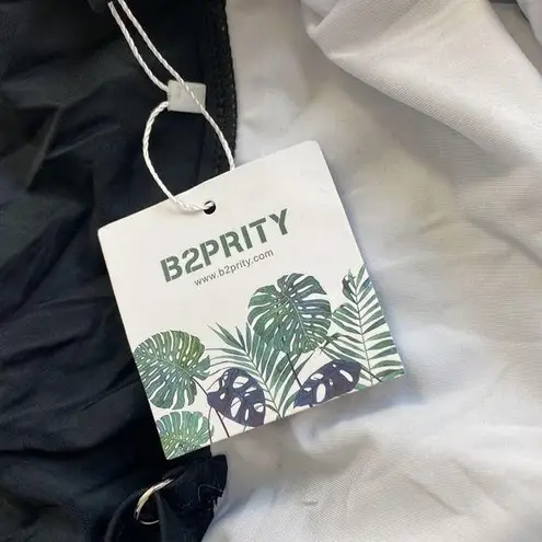 B2prity women’s large polka dot tummy control swimsuit Black