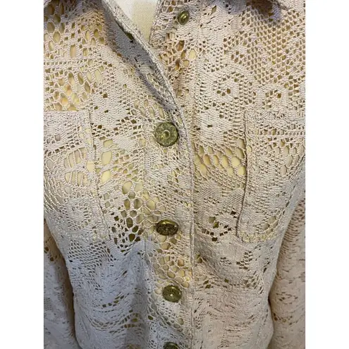 Peck & Peck  Lace Overlay Jacket-Size Large - Image 4