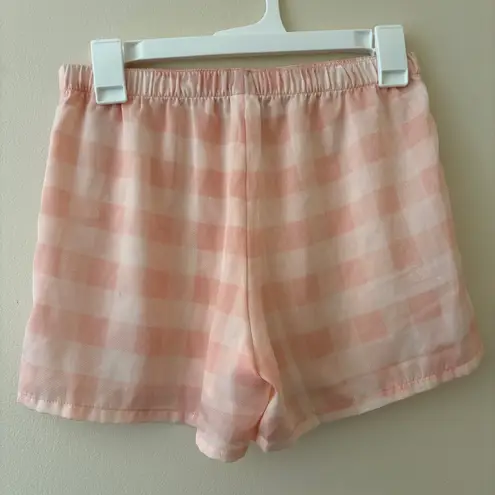 Abound  Pink Gingham Check Elastic Waist Shorts XS NWOT - Image 2