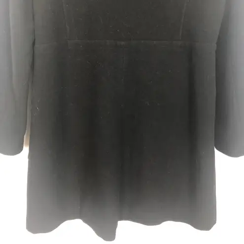 Braetan Women's Button Down Black Trench Coat Size large