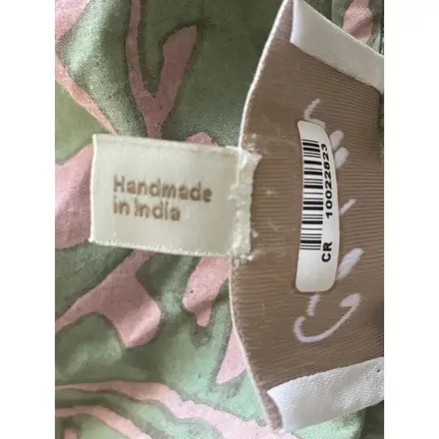 Cleobella Geen Pink Whitley Ruffle Sleeve Button Front Top Size Small