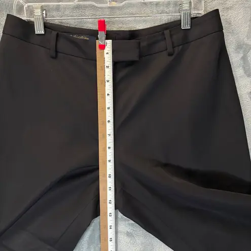 Brooks Brothers Caroline Fit Wool Wide Straight Leg Dress Pants Women's 10 Black