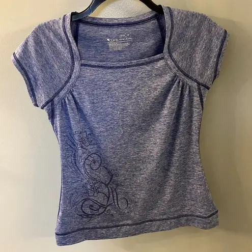 Tek Gear Womens  Blue Active Wear Shirt - Size Small