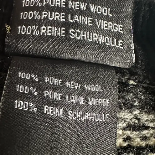 Nor Wear 100% Wool. Small Casual Women's Wool Cardigan Nordic Ice Wear Sweater Black