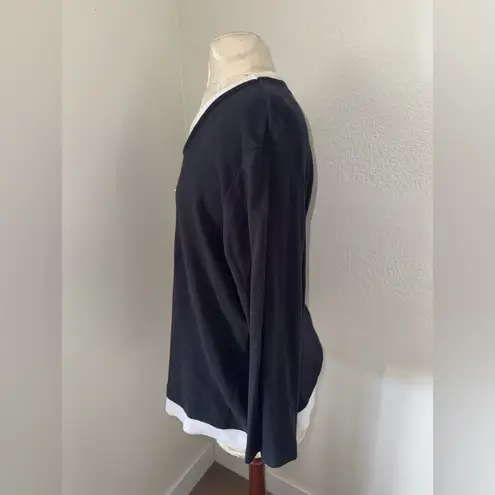 Vintage 90s White Stag Womens Halloween Top Cat Pumpkin Moon Graphic Size XL Black