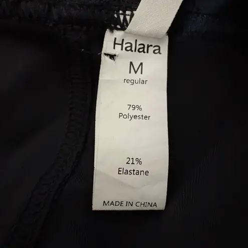 Halara Flex™ High Waisted Pocket Straight Leg Black Work Pants Medium
