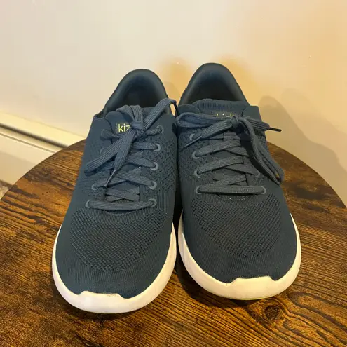 Kizik Shoes Lima Slip On Sneaker Hands Free Lace Up Teal Blue Tidepool m10/w11.5 Size 11.5