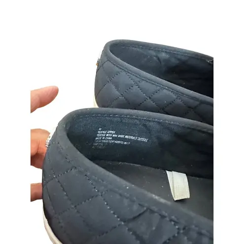 Mossimo Womens SZ 11 Puffer Quilted Slip on Shoes Black Sku 2679
