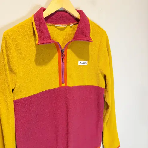 Cotopaxi Amado Color Block Quarter Zip Fleece Pullover - size Small