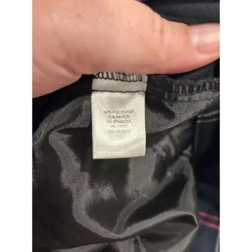 Christopher & Banks Pants Womens 16 Green Plaid Mid-Rise Holiday Party Festive