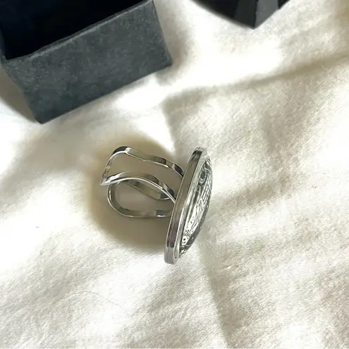 Fortune teller palmistry ring Black