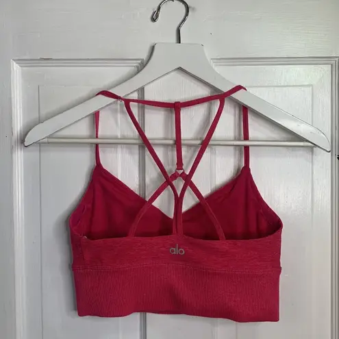 Alo Yoga  Alosoft Lavish Bra magenta crush W-124 Sz S