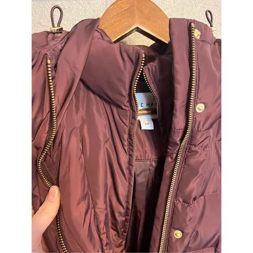 Cole Haan Women's  Puffer Coat Size Small Burgundy