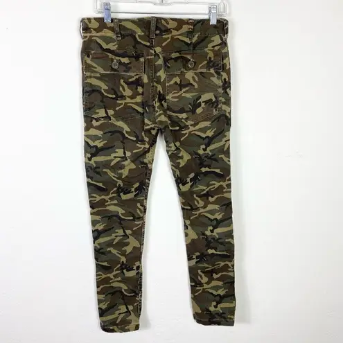 NLST Army Green Camo Utility Style Mid Rise Skinny Jeans Size 26