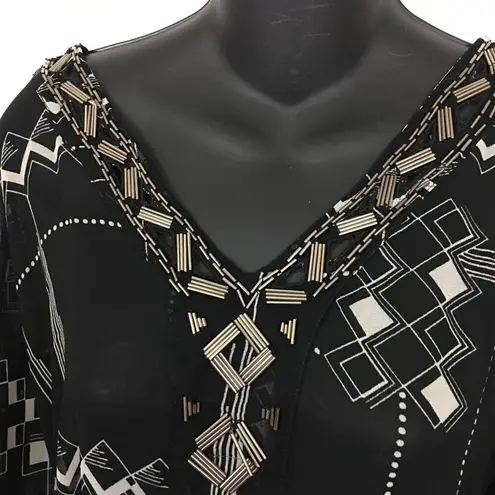 A pea in the pod  embellished tunic sheer blouse s