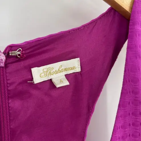 Shoshanna | April Tiered Crepe de Chine Shift Tank Dress in Orchid Sz. 4