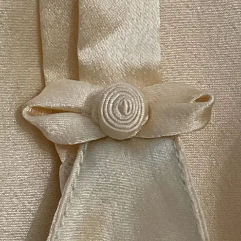 Dior Christian Vintage Cream Satin Nightgown Slip Dress Womens Size Medium?